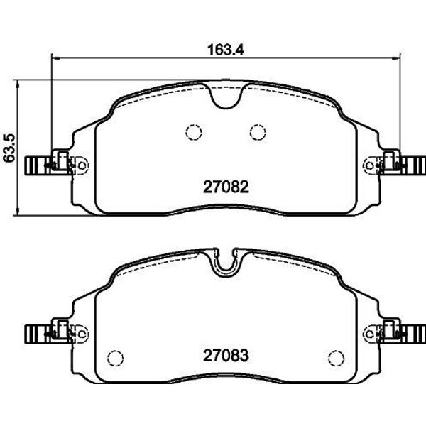 417/1-200 ON FREN BALATASI YENI TRANSIT CUSTOM-VW CARAVELLE-TRANSPORTER 23>