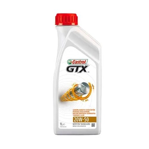 Motor Yağı (1 Lt) GTX 20W-50  CASTROL 15293C Sentetik
